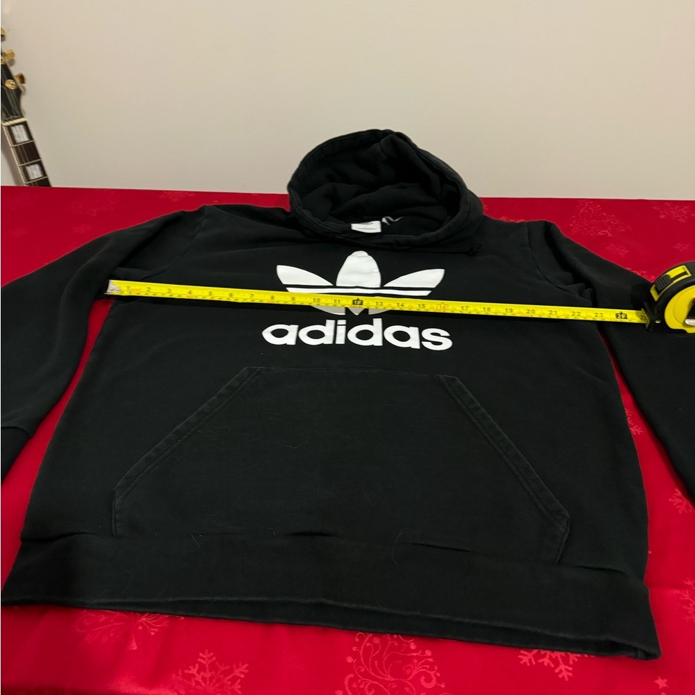 Adidas Classic Trefoil Black Pullover Hoodie /Sweatshirt Adult Size M - Picture 3 of 4